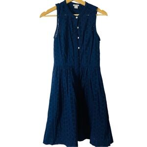 J Crew Eyelet Shirtdress Dress